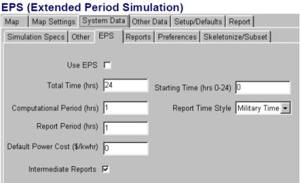 Extended Period Simulation Data